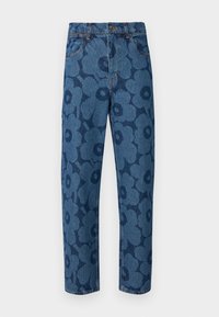 BARREL UNIKKO - Relaxed fit -farkut - mid indigo