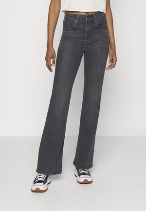 726 HIGH RISE FLARE - Jeansy Dzwony - washed black tide