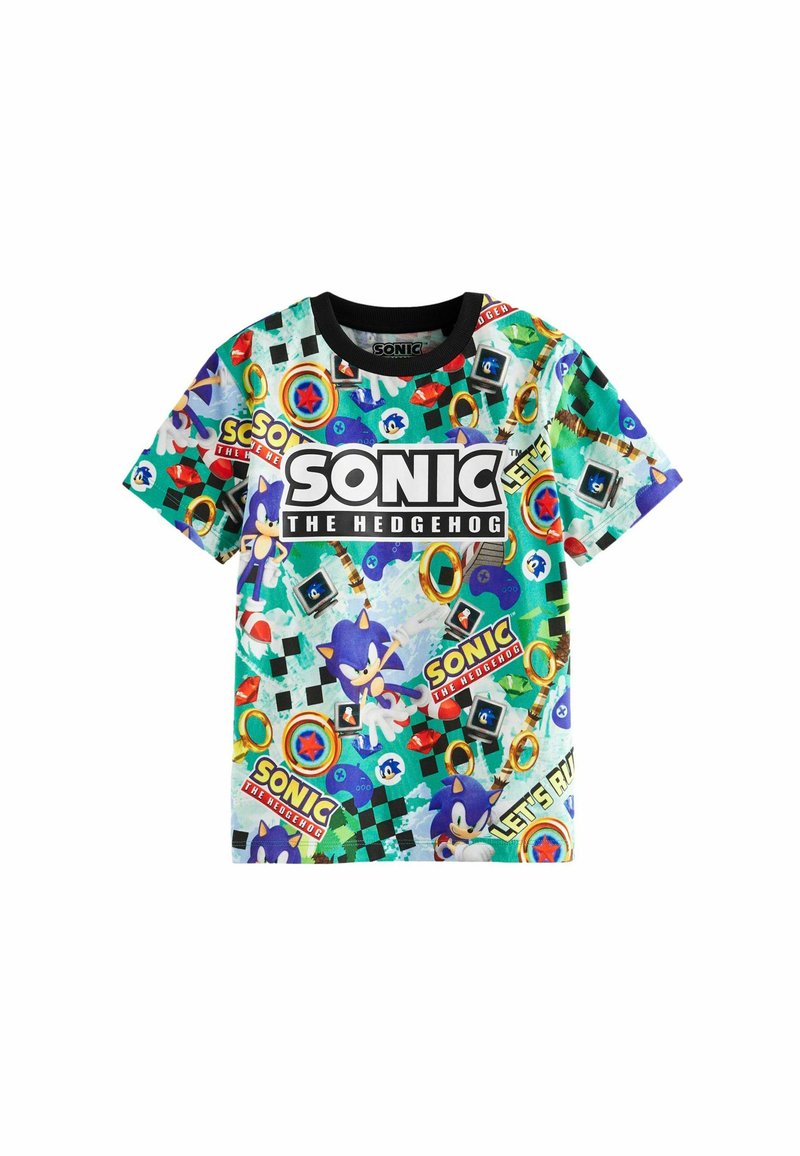 Next LICENSED SONIC - REGULAR FIT - Printtipaita - green blue