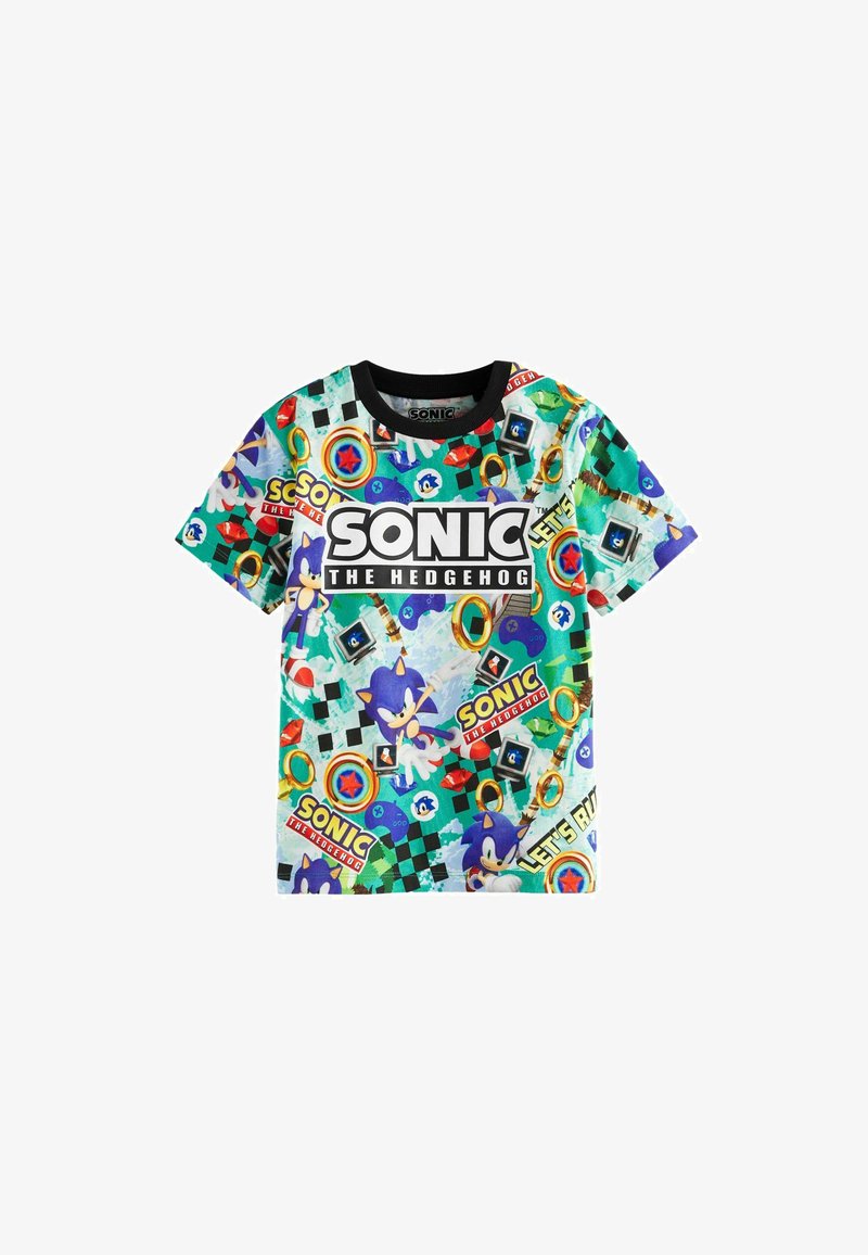 Next LICENSED SONIC - REGULAR FIT - T-shirts print - green blue