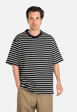 CROSS - Print T-shirt - black offwhite
