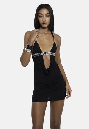 Jaded London ANORA CUT OUT MINI DRESS - Kokteiļkleita/ballīšu kleita - black