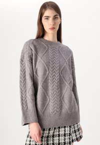 JDY JDYSILJA LONG CABLE - Camisola - december sky melange