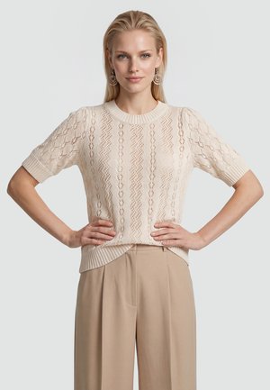 usha, Strickpullover - beige