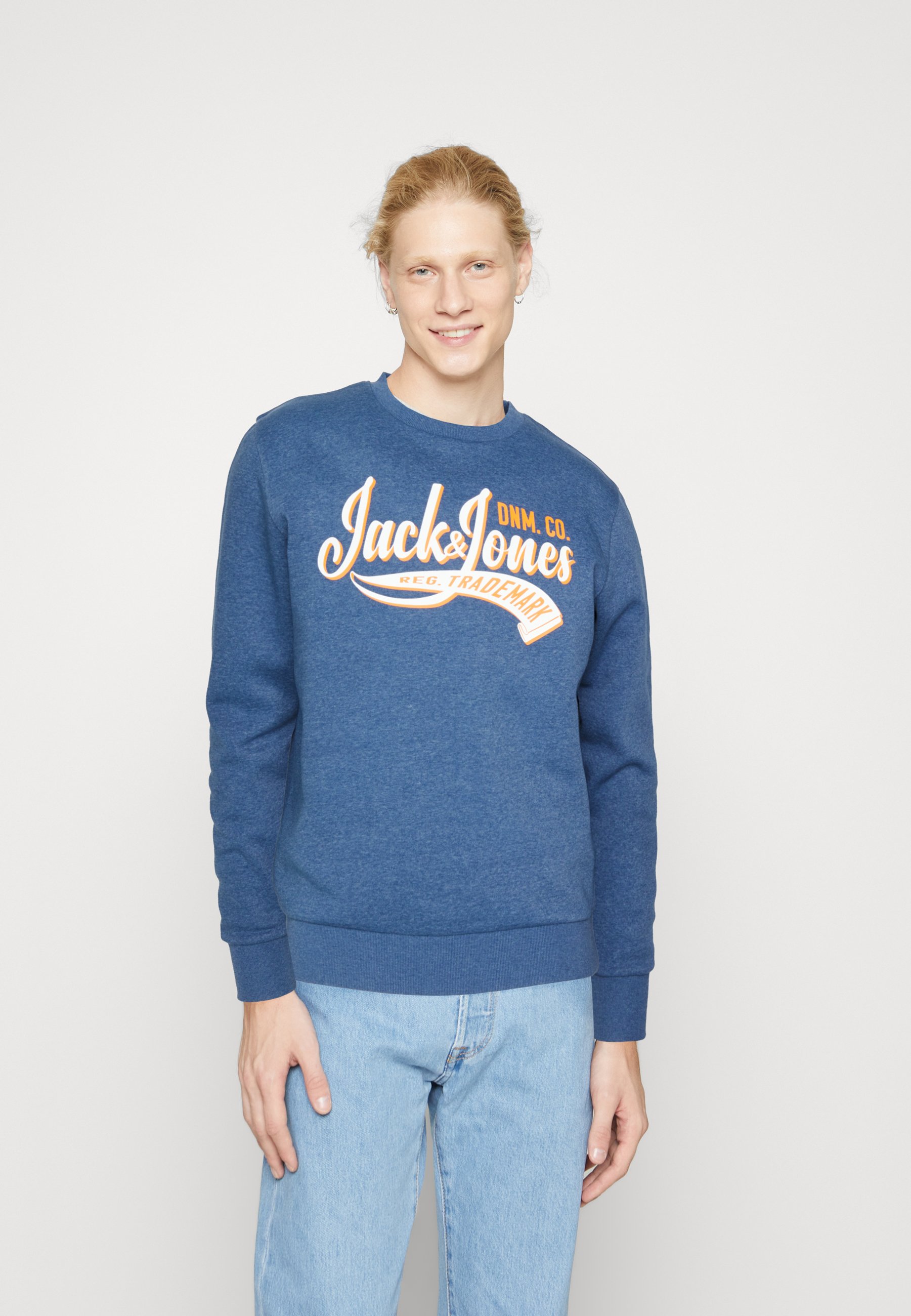 Jack & Jones Jjone Color Summer Sweat Zip Hoodie, wit melange., S Jack & Jones Jjone Color Summer Sweat Zip Hoodie, wit melange., S