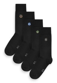 Next 4 PACK EMBROIDERED - Strømper - mandalorian black