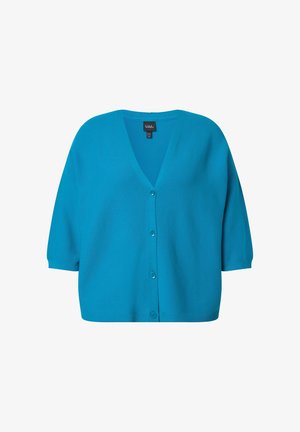 Ulla Popken, 3/4 SLEEVE PURL - Cardigan - aqua turquoise