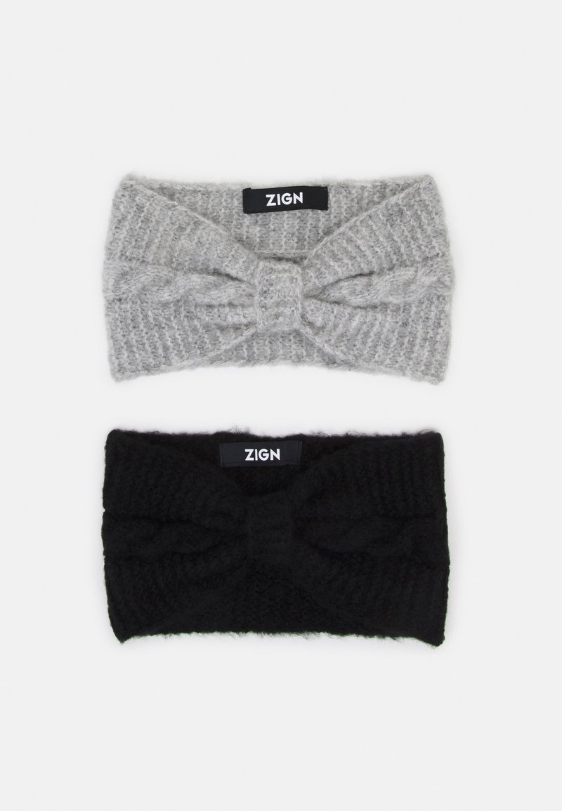 Zign 2 PACK - Kõrvasoojendajad - grey/black