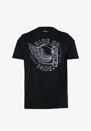 JP1880, T-SHIRT, SHORT SLEEVE, CHEST PRINT, UP TO 8XL - T-Shirt print - black