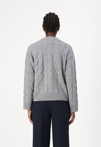 Tommy Hilfiger SOFT CABLE CARDI - Kardigán - medium heather grey
