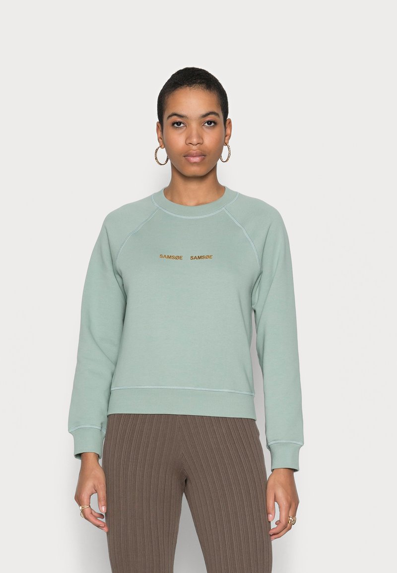 Samsøe Samsøe BARLETTA CREW NECK - Camisola - green milieu