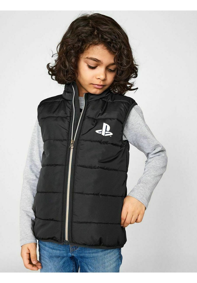Kinder Jacken | Name it NKMPLAYSTATION DASPER Weste black/schwarz - SV21514 Kinder Jacken | Name it NKMPLAYSTATION DASPER Weste black/schwarz - SV21514