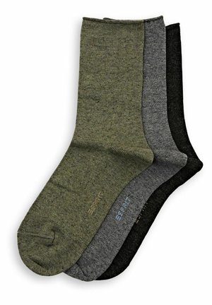 Esprit WOOL 3-PACK - Socken - green/grey/black
