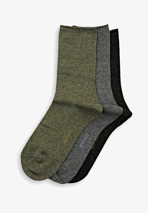 Esprit WOOL 3-PACK - Sokken - green/grey/black