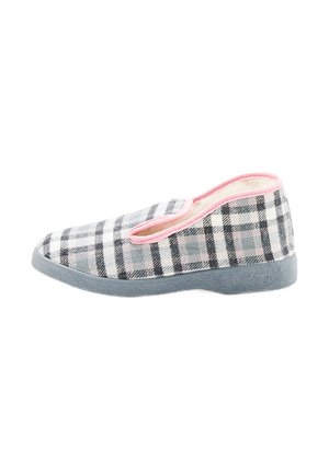 Damart THERMOLACTYL - WITH HEEL - Pantuflas - carreaux gris