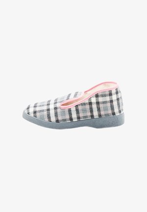 Damart THERMOLACTYL - WITH HEEL - Pantuflas - carreaux gris