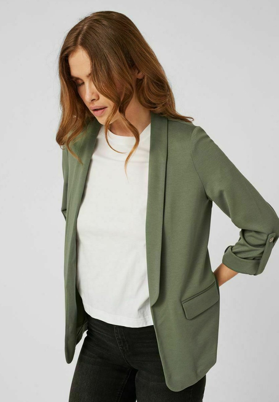 Vero Moda OFFEN - Blazer - mottled green/groen gemêleerd - Zalando.nl