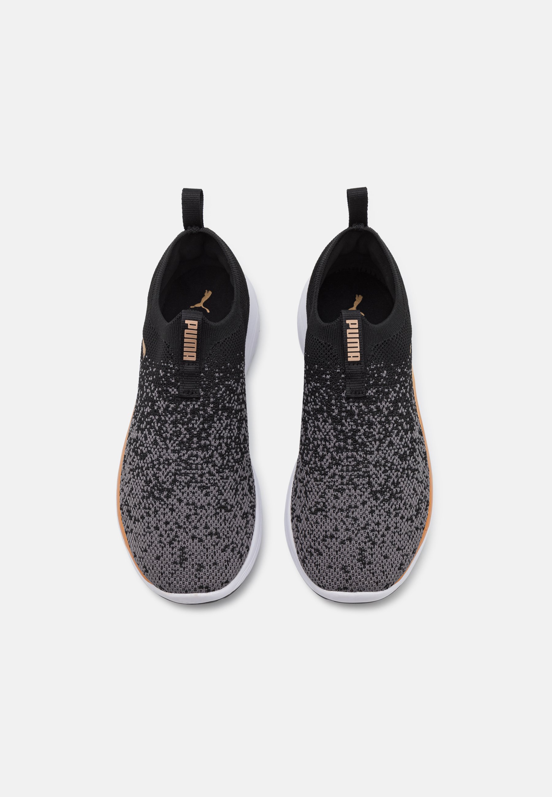 Puma SOFTRIDE REMI SLIP-ON - Tenisice za trening - black/gold/cool dark  gray/crno - Zalando.hr