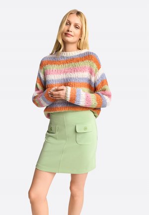 Rich & Royal MIT AUFGESETZTEN TASCHEN - A-Linien-Rock - matcha