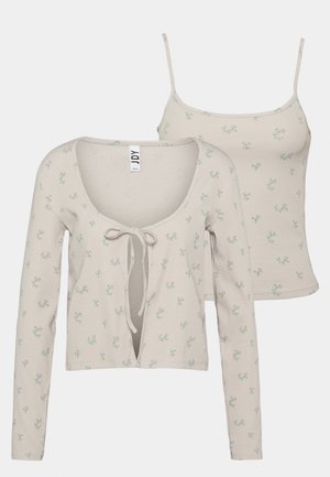 JDYSOFIA CARDIGAN STRAP SET - Top - chateau grey