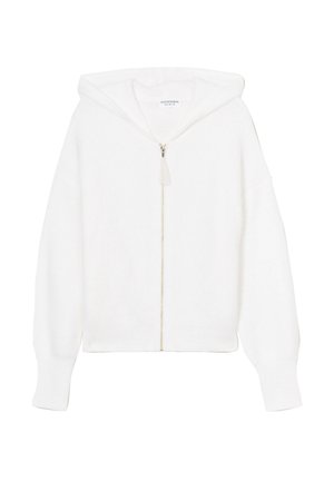 BONOBO Jeans LANGÄRMELIGE MIT KAPUZE - Strickjacke - ecru