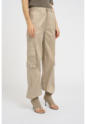 Pantalones cargo - bronze