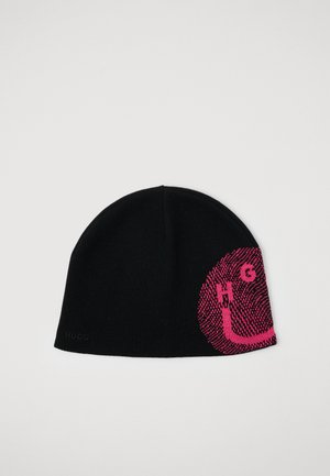 UNISEX - Adīta cepure - black/pink