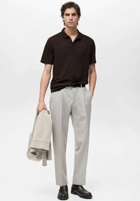 Mango Poloshirt - dark brown