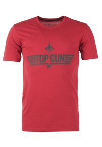 TOP GUN Printtipaita - red
