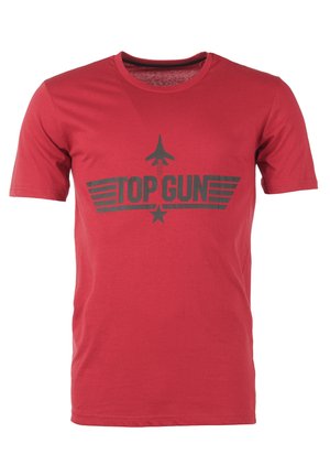 TOP GUN T-shirts print - red