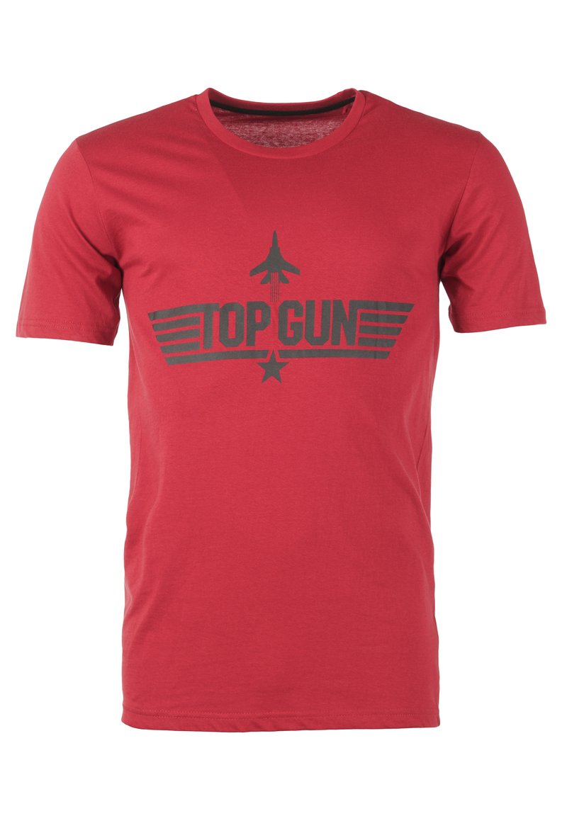TOP GUN Printtipaita - red