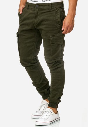 INDICODE JEANS ALEX - Cargobroek - dark green