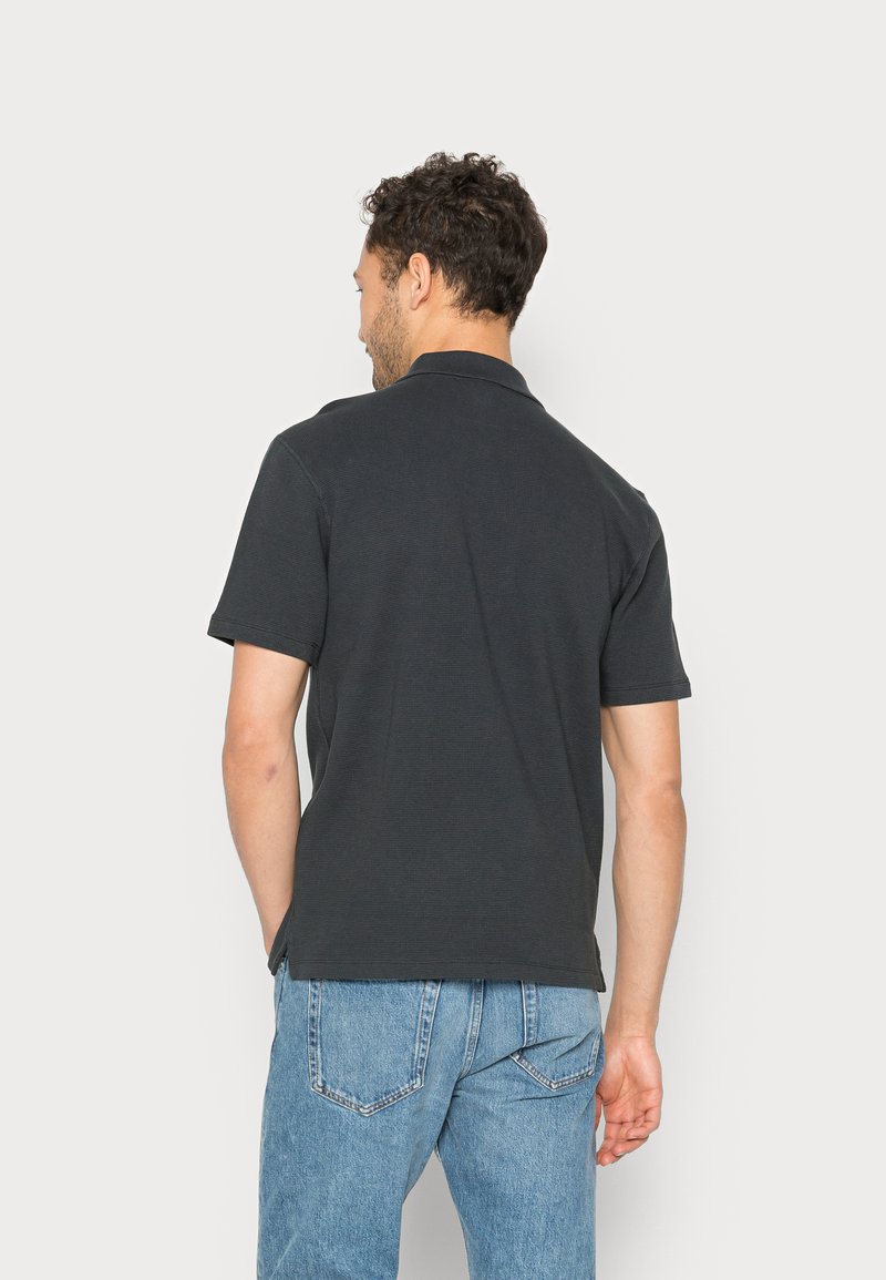 Herren T-Shirts basic | Marc O'Polo DENIM SHORT SLEEVE ZIP Poloshirt phantom fear/schwarz - EZ21167 Herren T-Shirts basic | Marc O'Polo DENIM SHORT SLEEVE ZIP Poloshirt phantom fear/schwarz - EZ21167