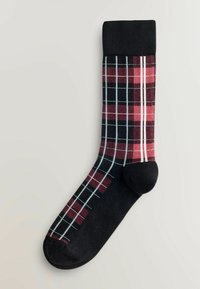 Unselected, black blue brown check