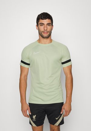 ACADEMY - Tekninen t-paita - olive aura/white/night forest/white