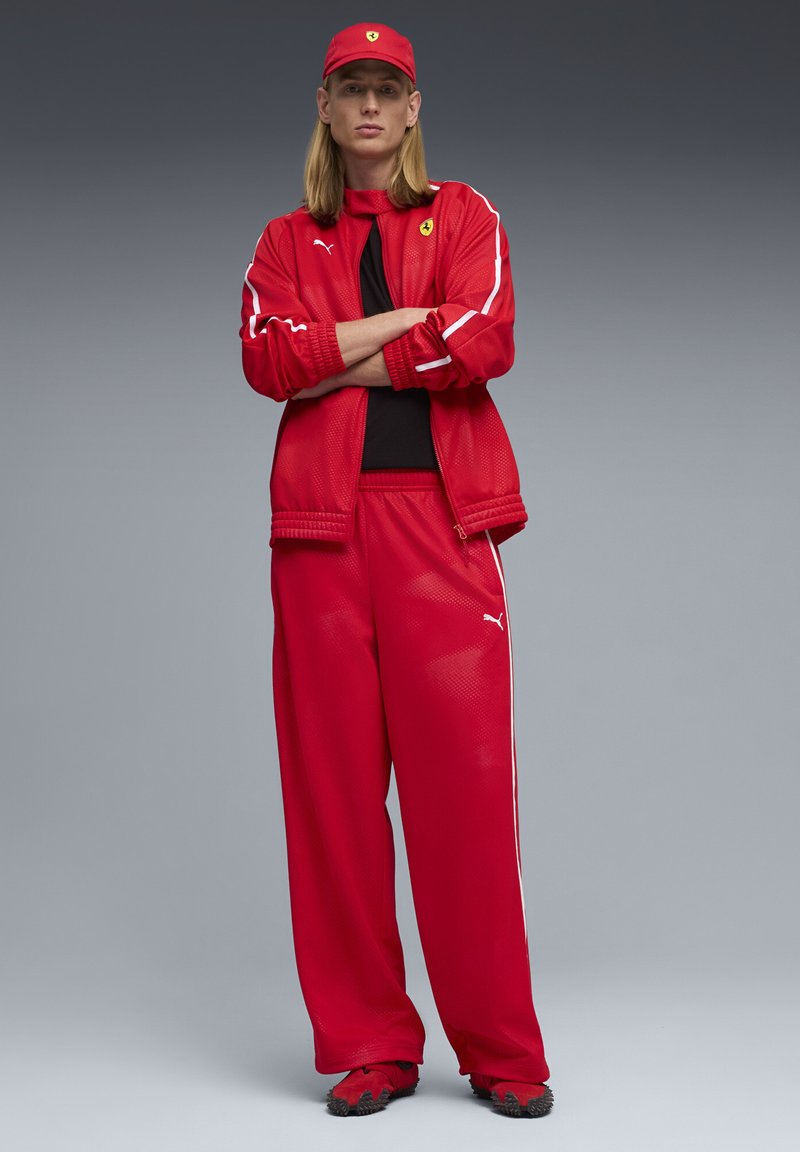 Puma FERRARI T7 OVERSIZED TRACK JKT - Sportovní bunda - rosso corsa