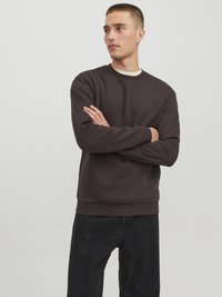 Jack & Jones - JJEBRADLEY CREW  - Sportinis megztinis - seal brown Miniatiūros vaizdas 1