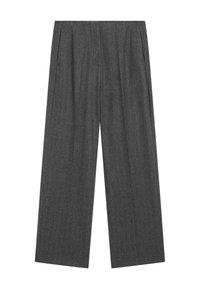 STRIPED - Trousers - dark grey