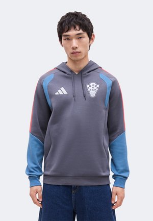 adidas Performance, CROATIA 26 TIRO HOODIE - Article de supporter d'équipe nationale - aurora onix/altered blue