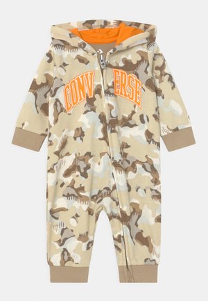 Converse, CAMO HOODED COVERALL UNISEX - Tuta jumpsuit - khaki