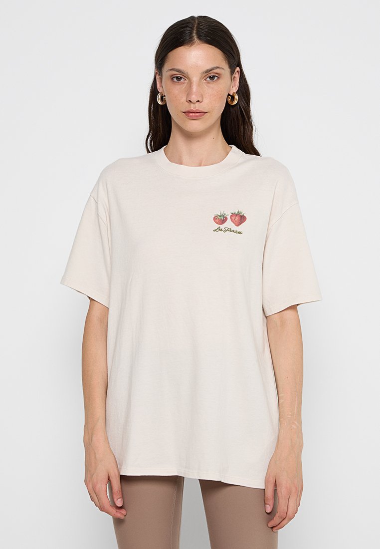 Abercrombie & Fitch T-shirt print crème