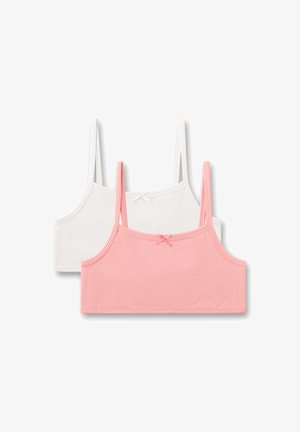 Sanetta, MÄDCHEN-BUSTIER (DOPPELPACK) ROSA & BEIGE - Bustier - rosa