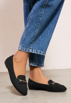 WIDE FIT - SNAFFLE DETAIL FLAT - Klassischer Ballerina - black