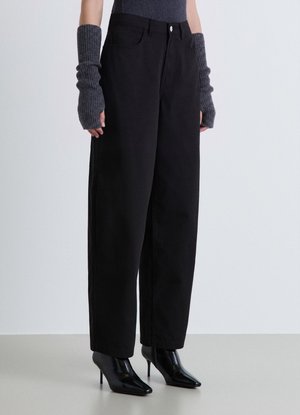 Calliope, PANTALONE LUNGO TINTA UNITA - Pantaloni - ultrablack