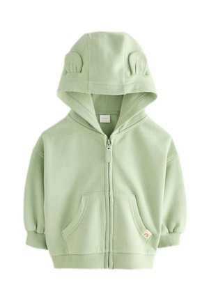 REGULAR FIT  - Mikina so zipsom - sage green