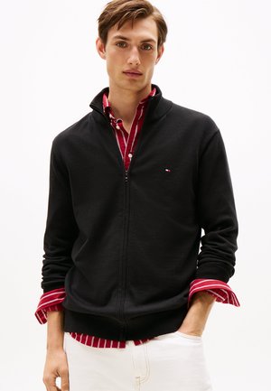ESSENTIAL ZIP - Chaqueta de punto - black