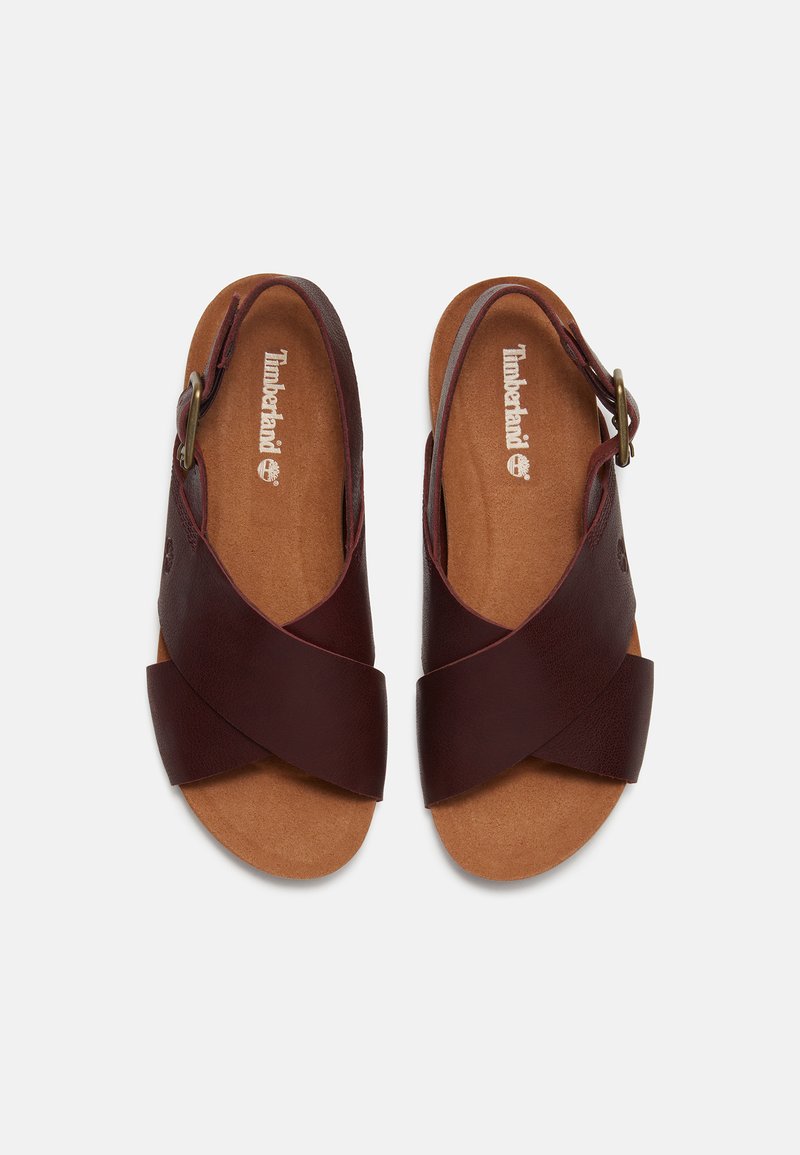 Timberland MALIBU WAVES - Páskové sandály - burgundy