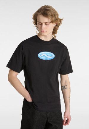 Vans 3D RETROVAL - T-shirts print - black