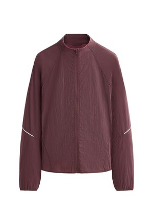 OYSHO WATER-REPELLENT RUNNING - Running jacket - mottled dark purple