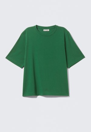 Weekday PERFECT BOXY - T-paita - dark green
